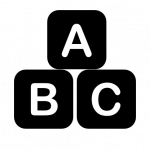 preschool blocks icon