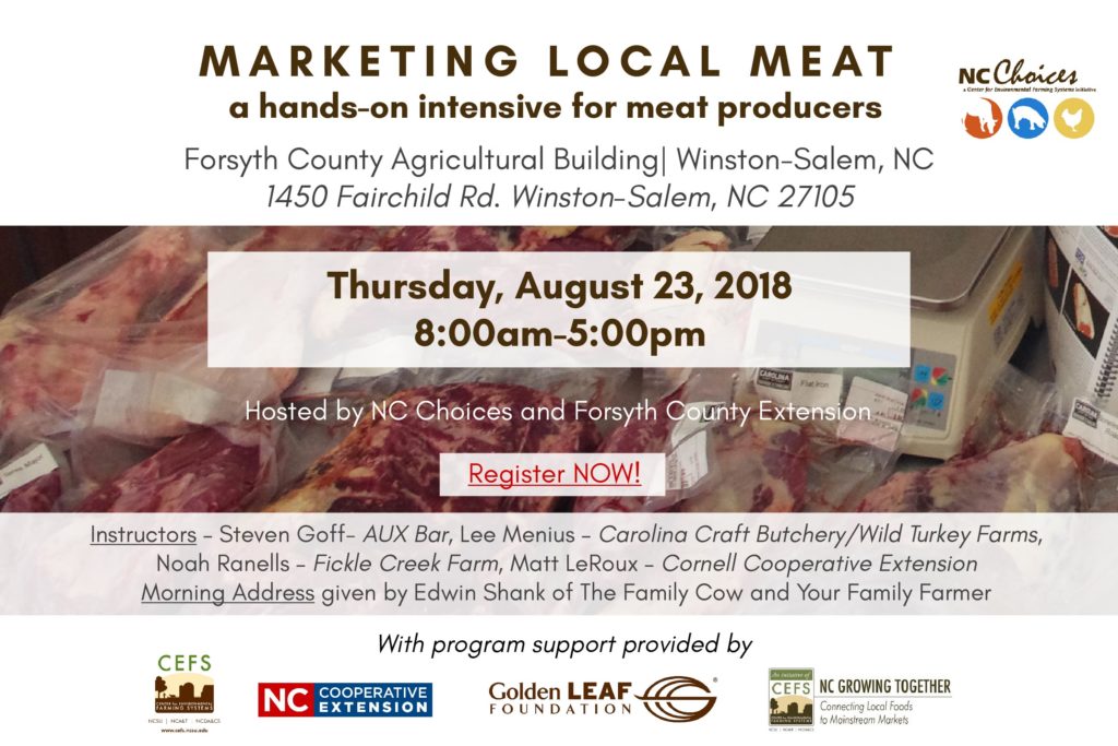 Marketing Local Meat flyer
