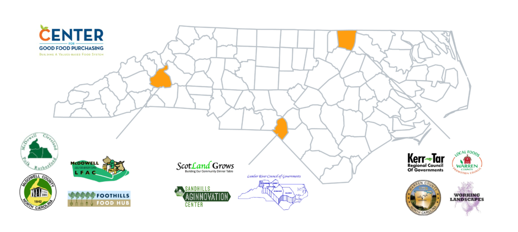 Farm to Senior Service County and Partner Map
