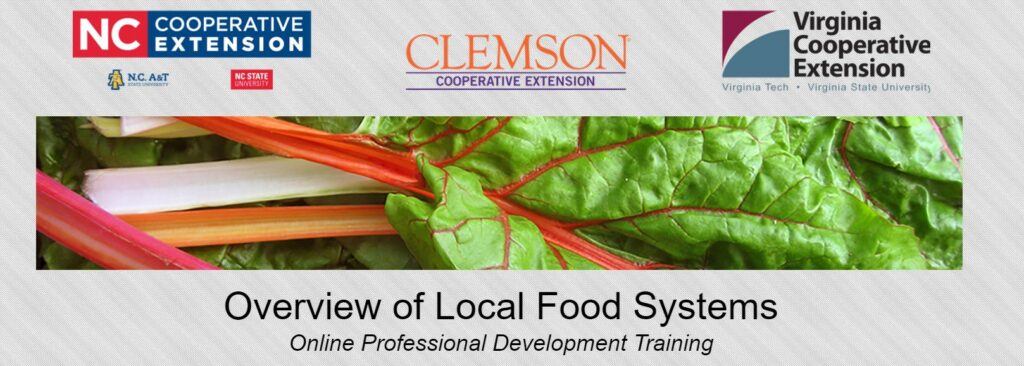 Overview of Local Food Systems Professional Development Series Logo