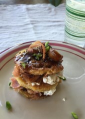 Fried Green Tomato Napoleon