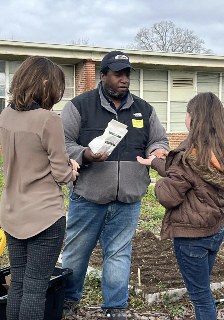 Marcus at the Healthy Harvest School Program