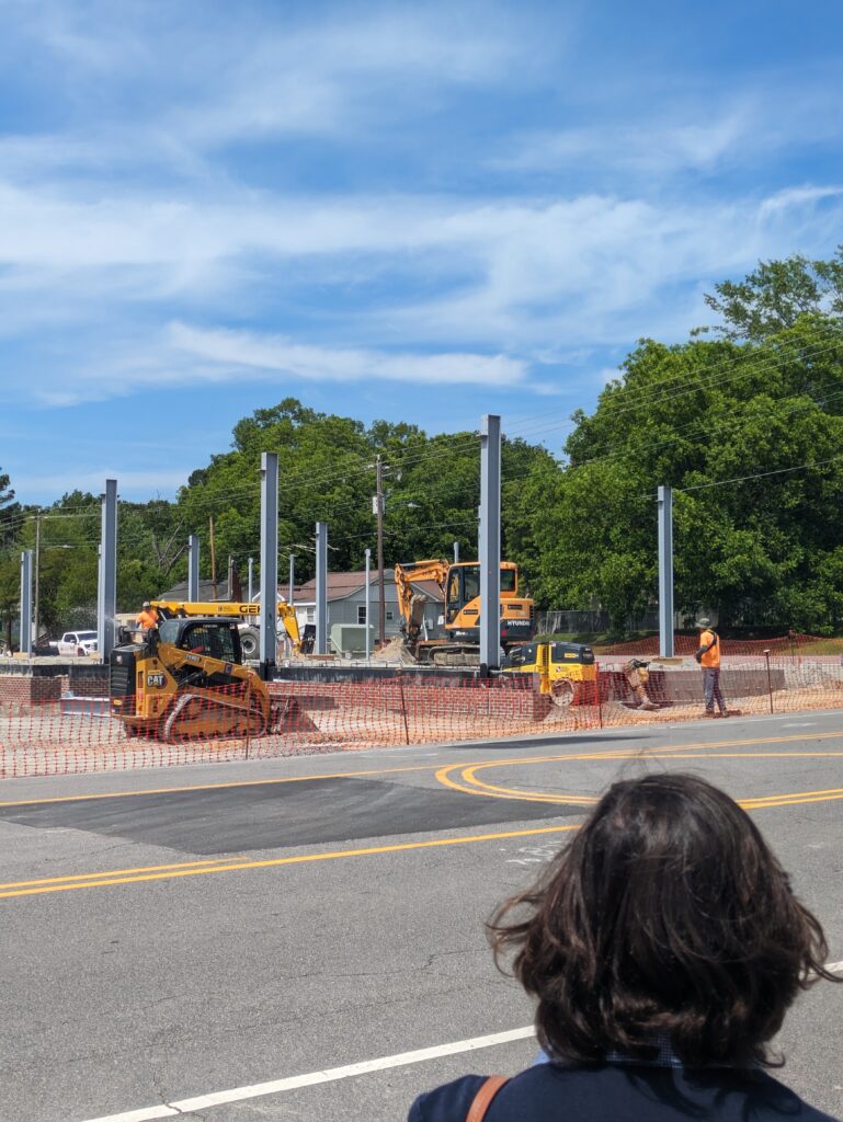 Construction at the new Sanford Ag Marketplace